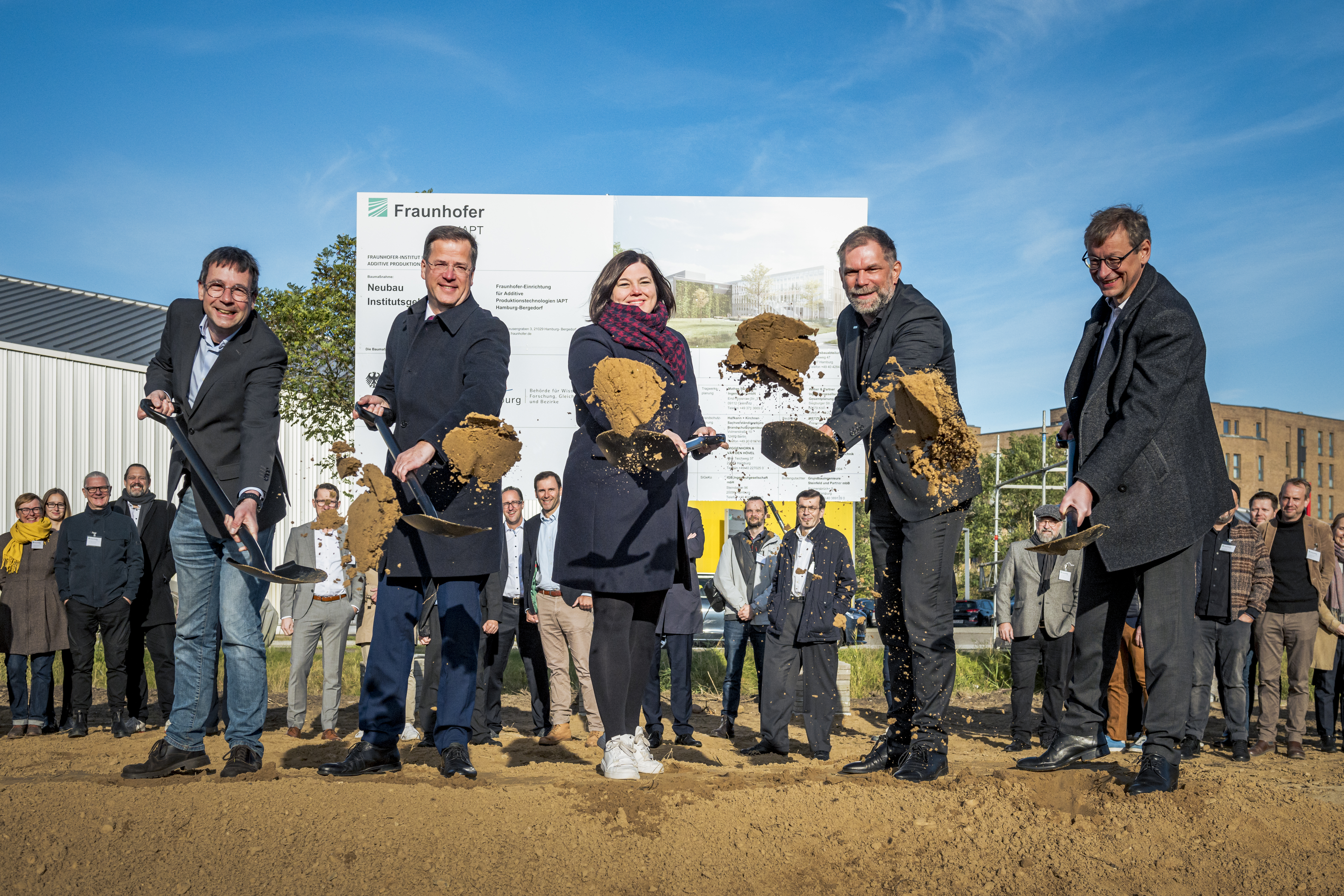 Spatenstich Neubau Fraunhofer Institut für additive Produktionstechnologien